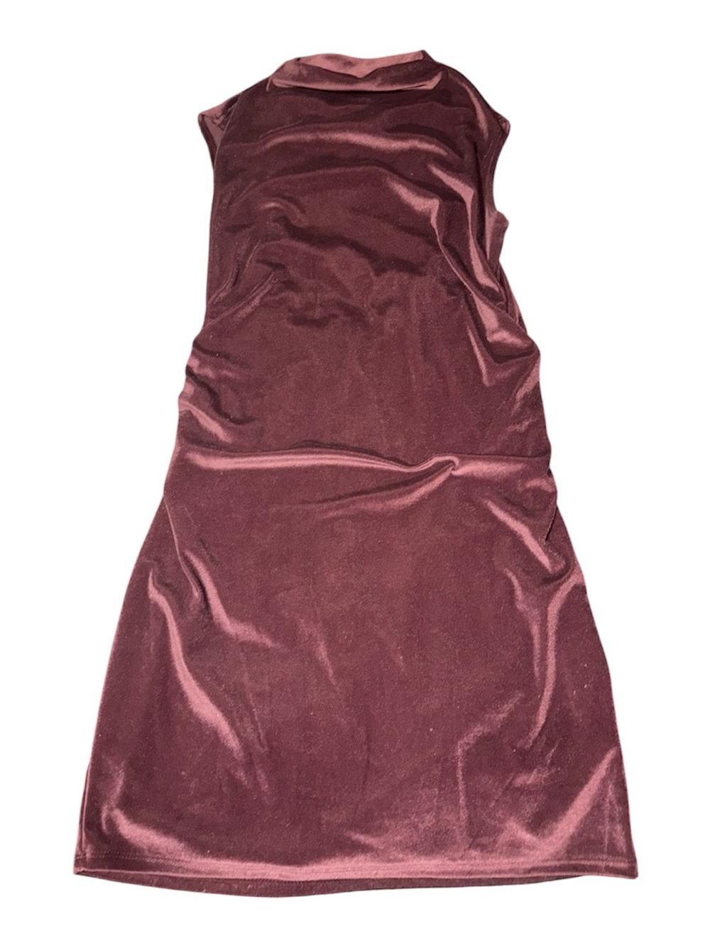 a new day Sleeveless Velvet Midi Dress in Wine
